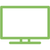 Green monitor icon